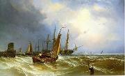 unknow artist, Seascape, boats, ships and warships. 143